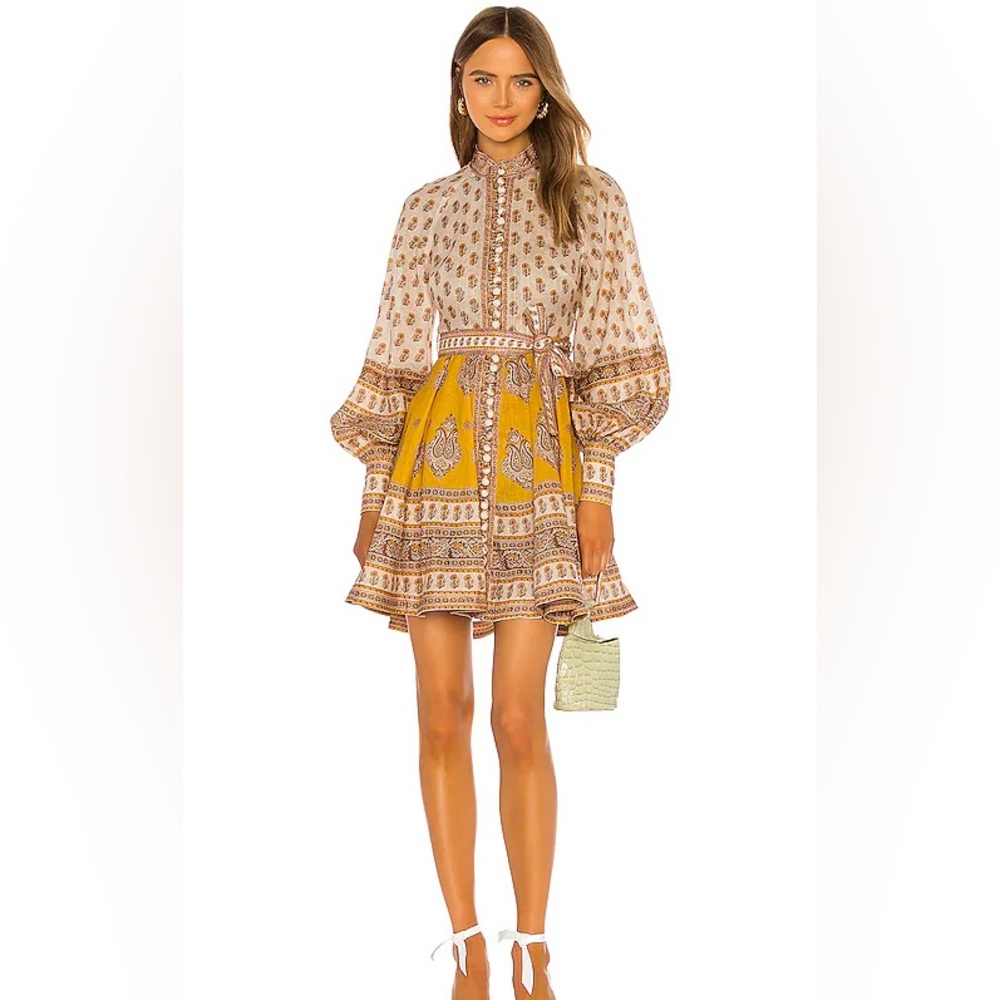 NWOT Zimmermann Bonita Buttoned Dress - Picture 3 of 10